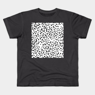 Nadia - Black and White, Animal Print, Dalmatian Spot, Spots, Dots, BW iPhone Case & Cover Kids T-Shirt